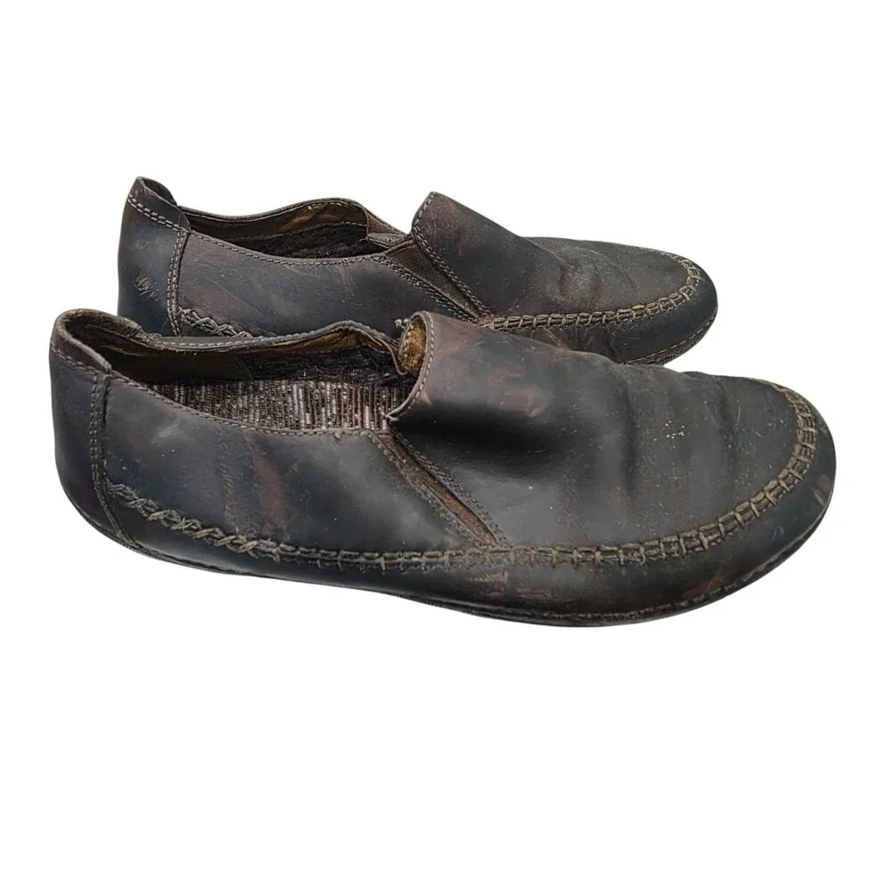 Johnson & Murphy Size 10 M  Brown Leather Loafers Model 25-1316